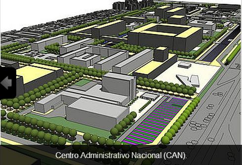 Imagen: Maqueta Centro Administrativo Nacional, (CAN)