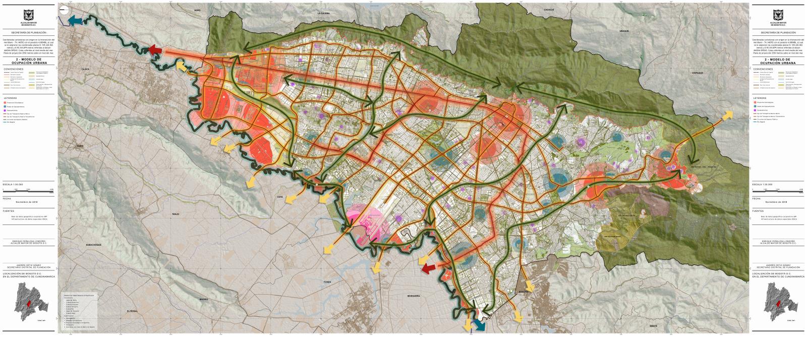 Modelo de ocupacion urbano Sec Distrital de Planeacion