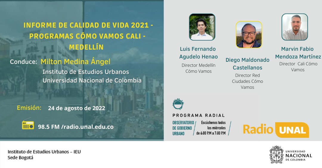 ¿Medellín y Cali cómo vamos? Recuperación económica, pero incremento de la pobreza extrema en 2021