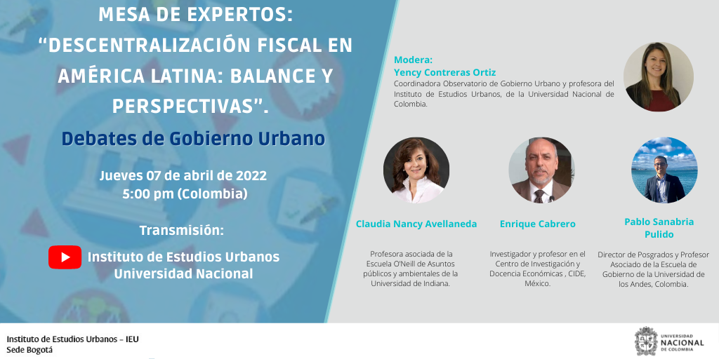 Mesa de expertos. Descentralización fiscal en América Latina: balance y perspectivas