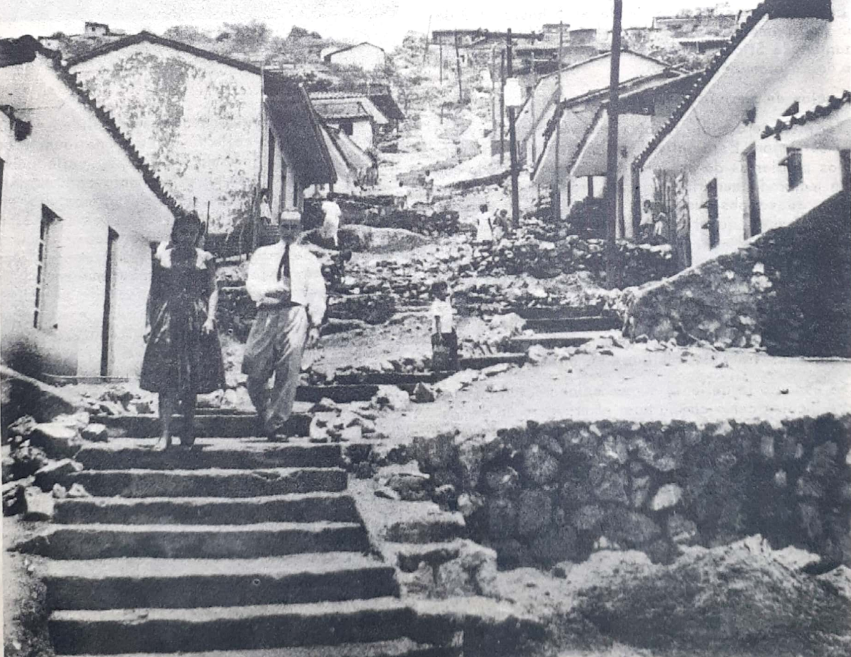 Barrio Siloé, Cali. Resultado del trabajo de campo del CINVA 1957-1958. Archivo CINVA, UNAL.