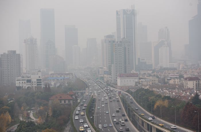Contaminación en China - Foto de la Agencia AFP