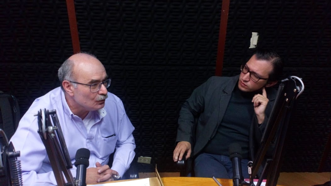 Stefano Farné y Roberto Sánchez, en Observatorio de Gobierno Urbano / Foto IEU