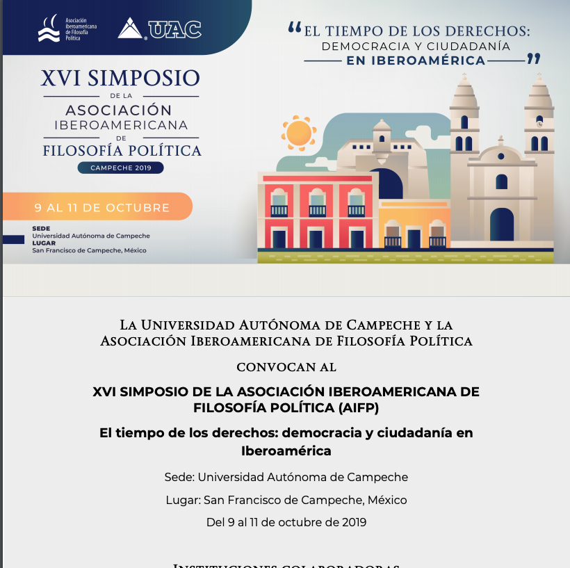 XVI Simposio de la Asociación Iberoamericana de Filosofía Política
