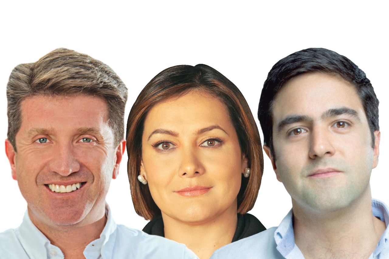 Precandidatos Diego Molano, Ángela Garzón y Samuel Hoyos