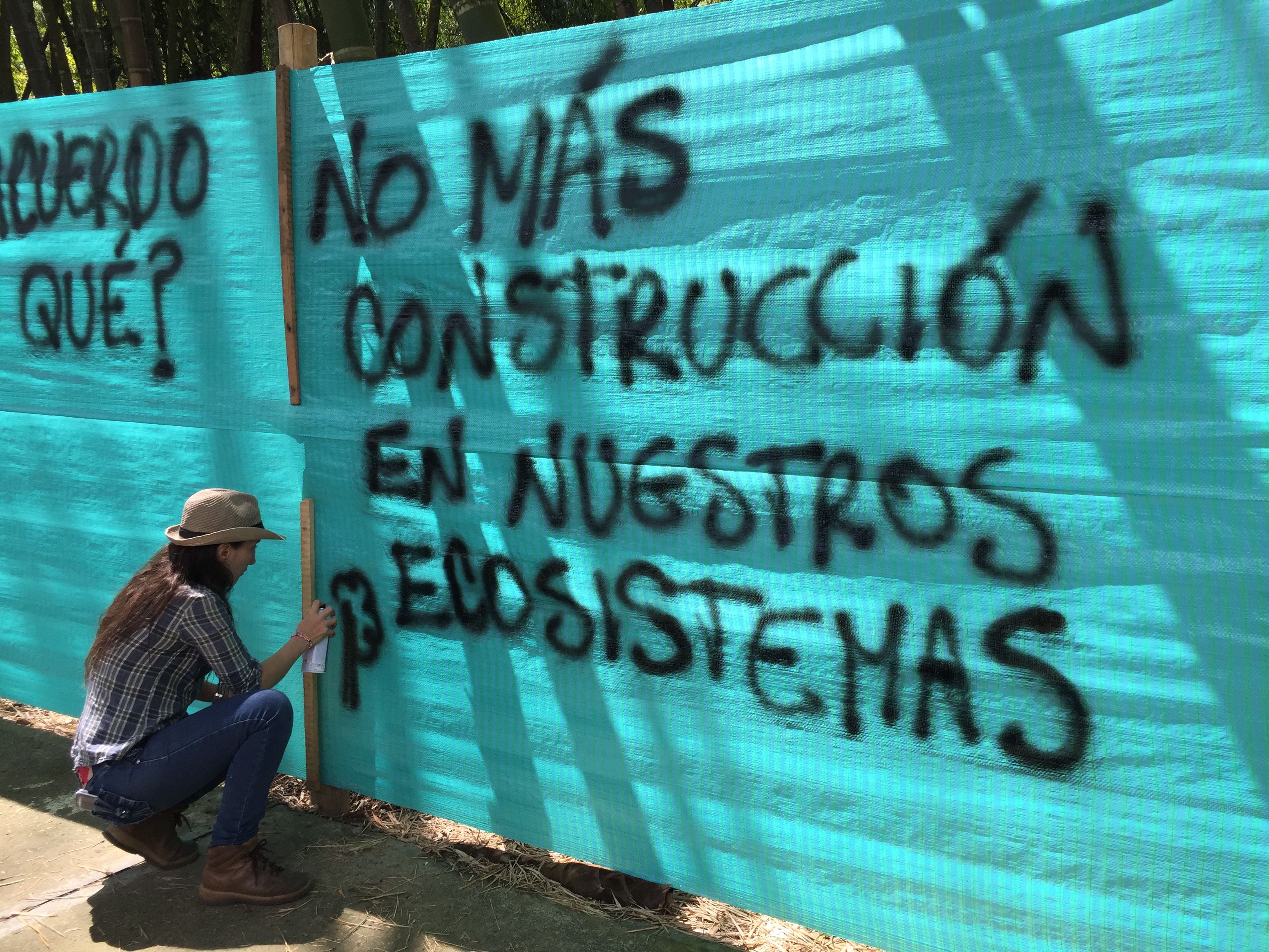 Protestas ciudadanas por construcción en ecosistemas de Pereira / Foto Carlos Victoria