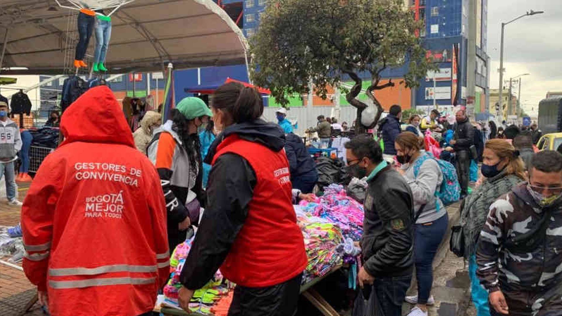 Reactivación económica en el centro de Bogotá / Foto de  Twitter @LuisErnestoGL