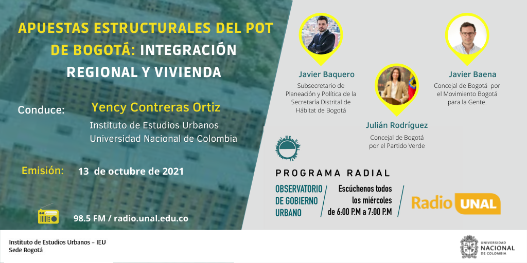 Apuestas estructurales del POT de Bogotá: integración regional y vivienda