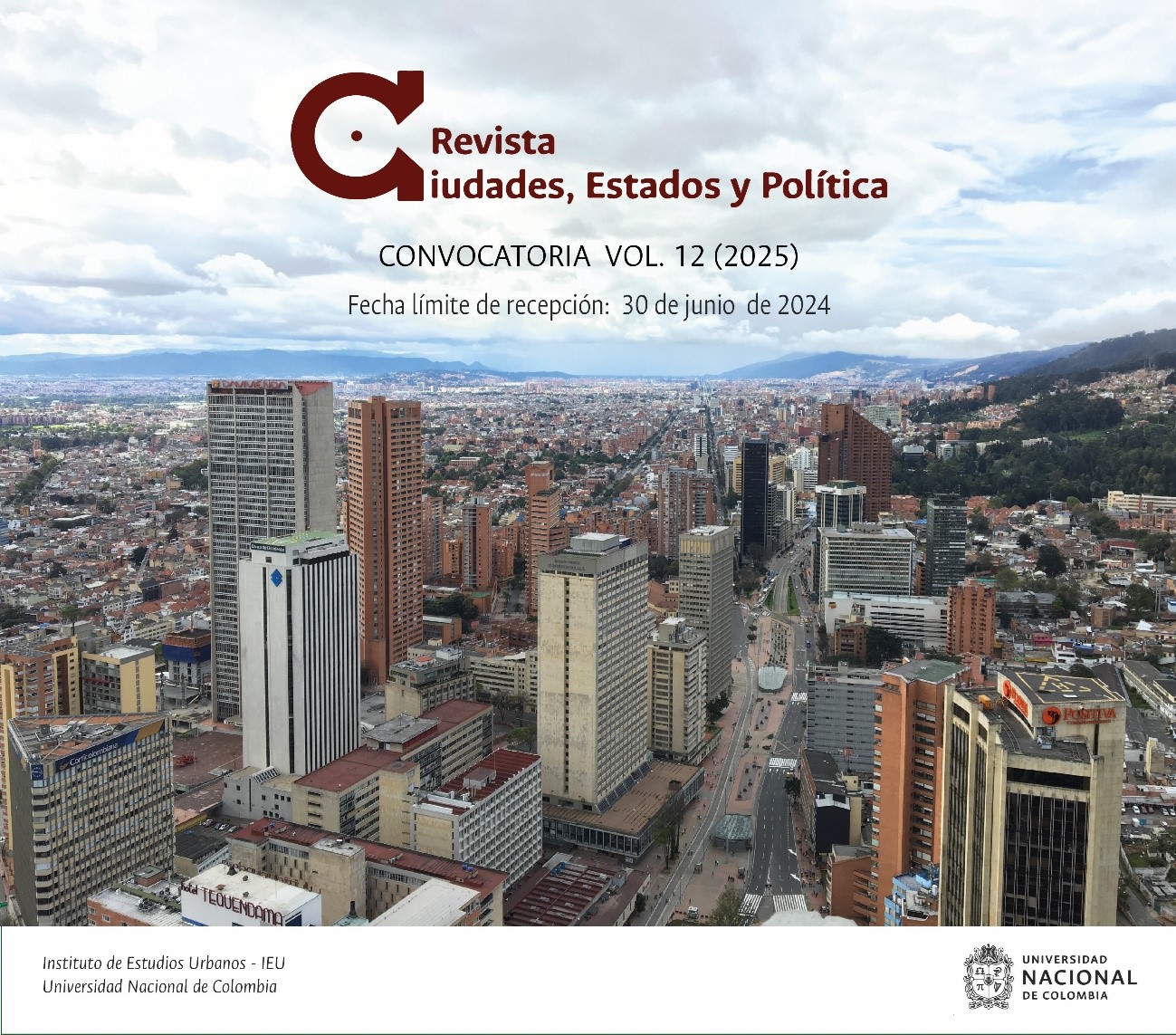 Convocatoria para la publicación de artículos en el Volumen 12 - 2025 de la Revista Ciudades, Estados y Política