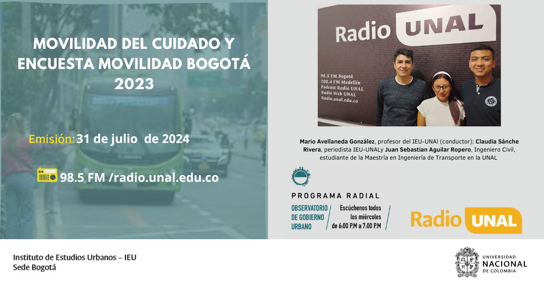 Movilidad del Cuidado y Encuesta movilidad Bogotá 2023